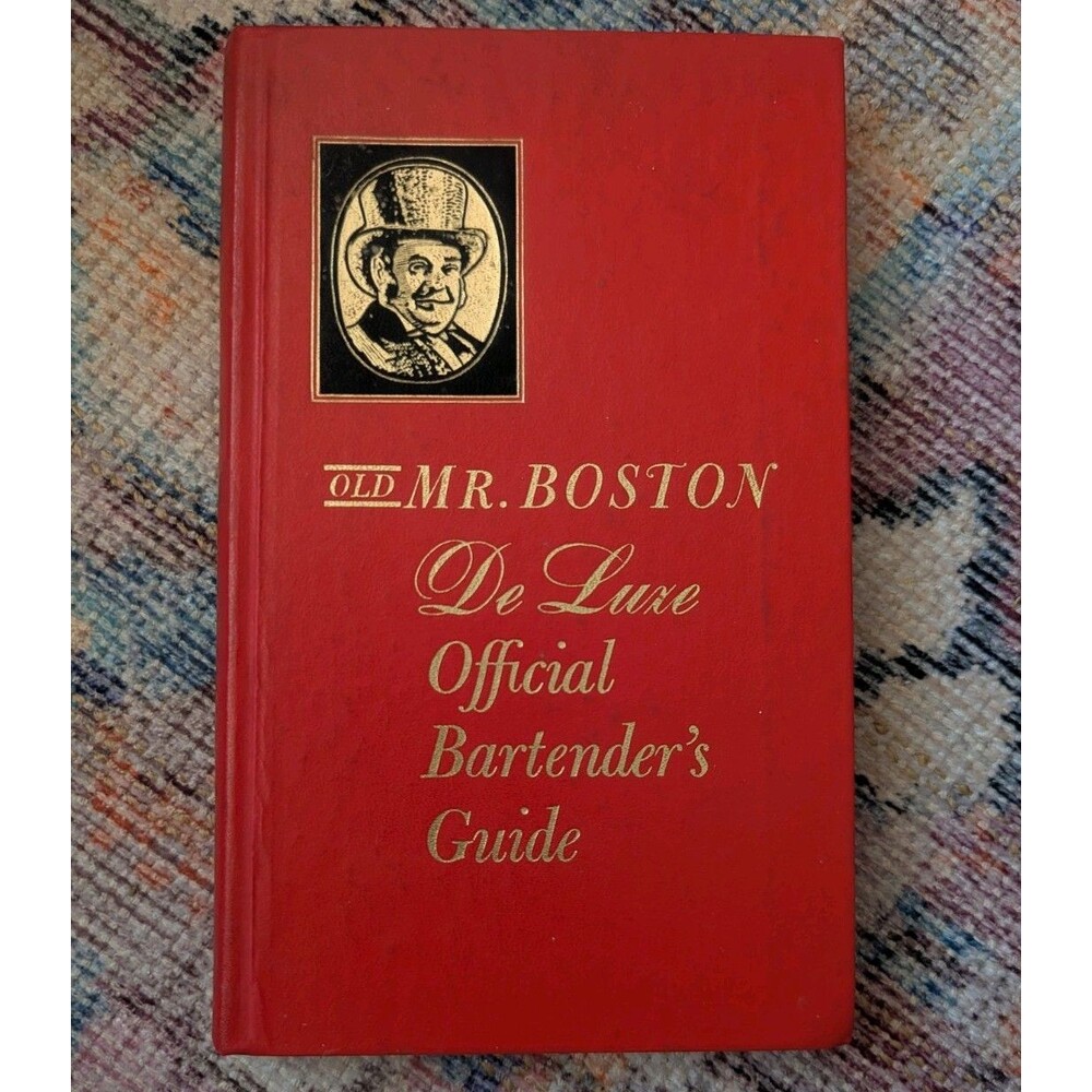 Vintage 1969 Book "Old Mr. Boston Deluxe Official Bartender's Guide" Hardback VG